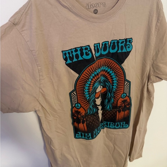 The Doors Tan Graphic T-Shirt - Picture 3 of 4